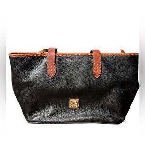 Dooney & Bourke Black and Brown Tote Bag